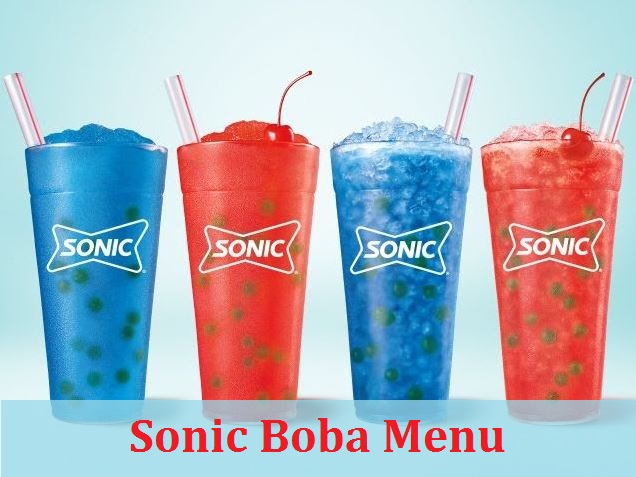Sonic Boba Menu