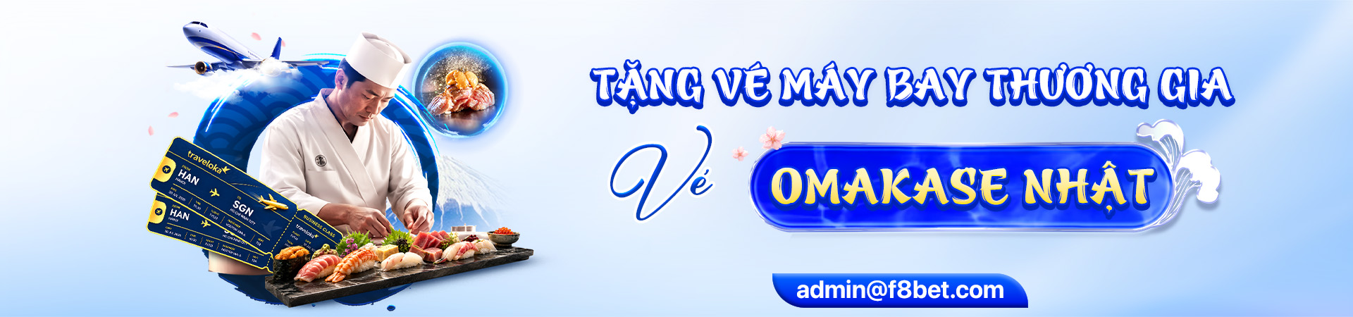 sự kiện tặng vé máy bay tại f8bet casino